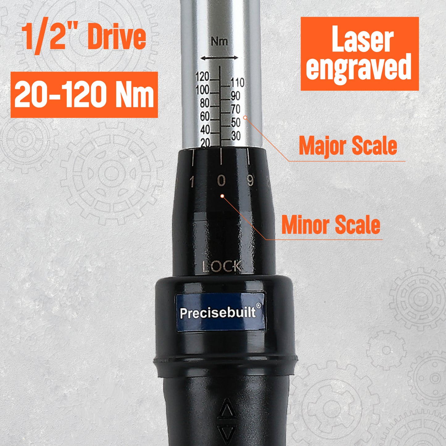 1/2" Drive 120 Nm Click Tech Torque Wrench