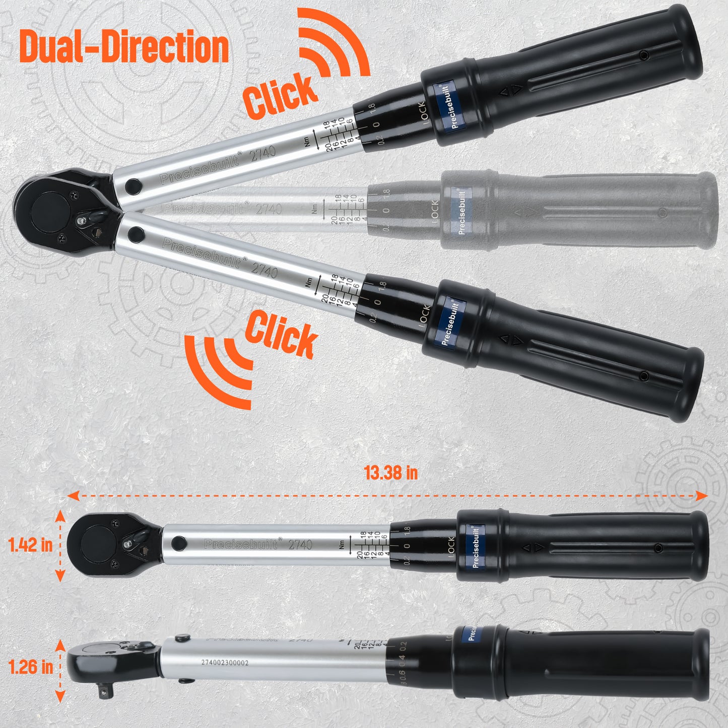 1/4" Drive 20 Nm Click Tech Torque Wrench