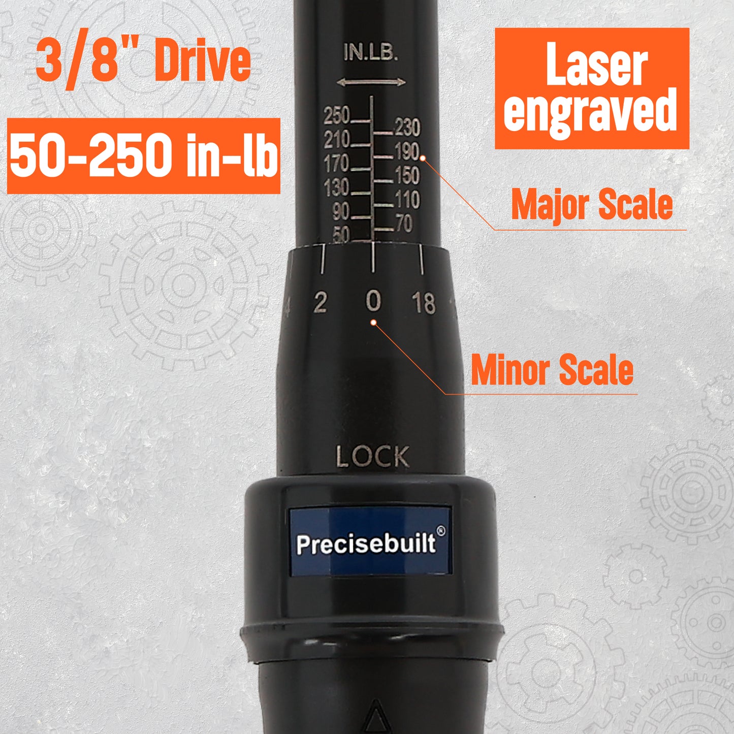 3/8" Drive 50-250 in-lb Click Tech Torque Wrench