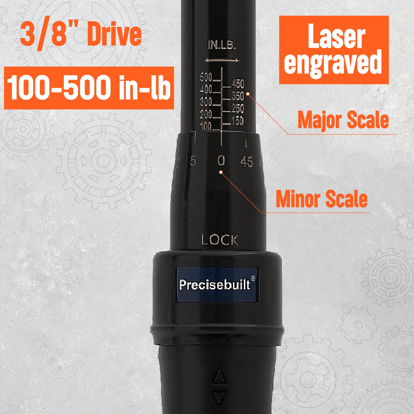 3/8" Drive 100-500 in-lb Click Tech Torque Wrench