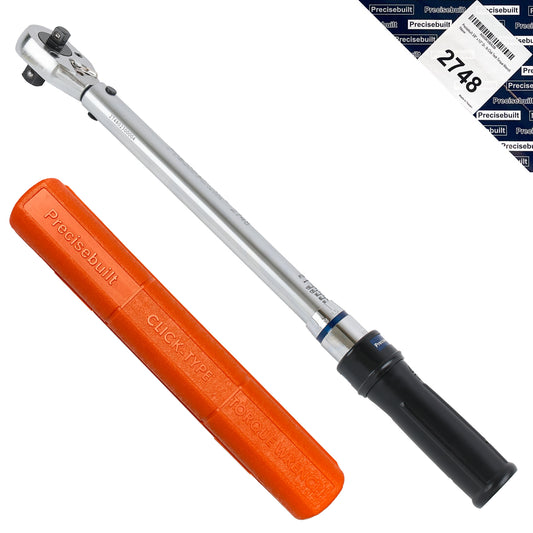 3/8" x 1/2" Dual-Drive 30-150 ft-lb Click Tech Torque Wrench