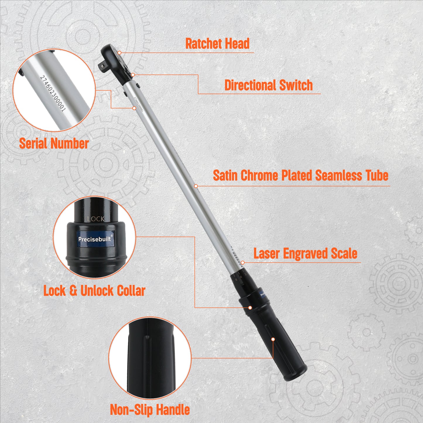 3/8" Drive 120 Nm Click Tech Torque Wrench