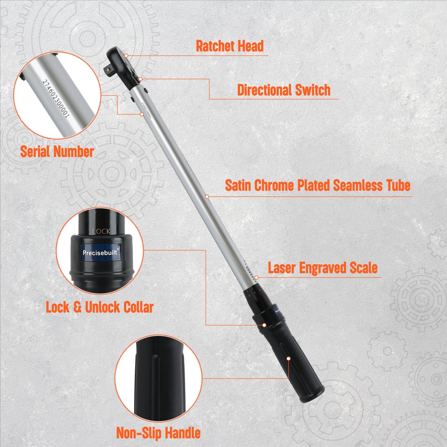 1/2" Drive 120 Nm Click Tech Torque Wrench