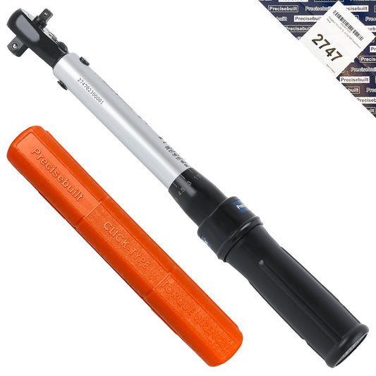 1/4" x 3/8" Dual-Drive 35-200 in-lb Click Tech Torque Wrench